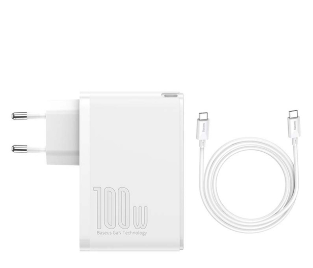 BASEUS GaN2 Pro Quick Charger 2C+2U 100W EU White CCGAN2P-L02 - 1348143 - zdjęcie